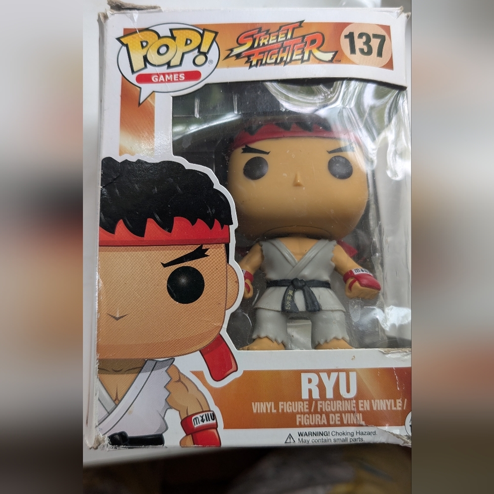 Funko Pop!‎ Street Fighter Ryu Figure - Red, White, Black